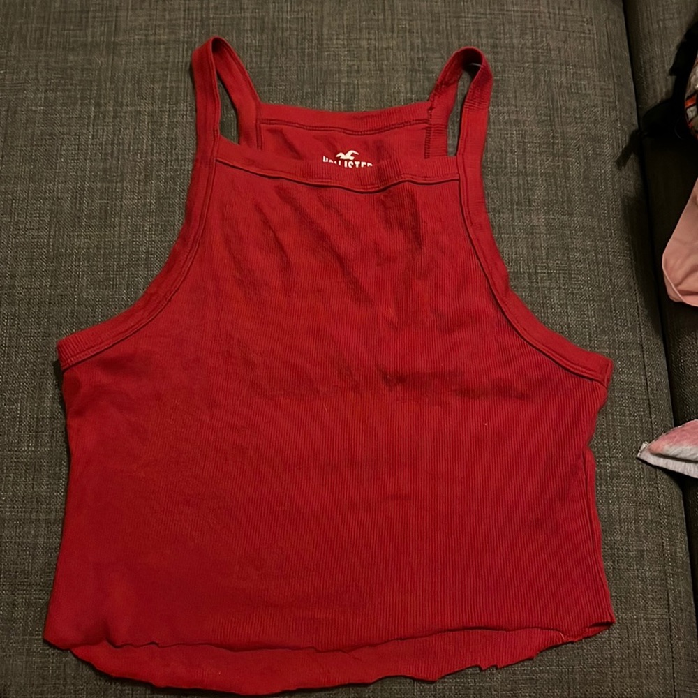 Hollister Red Cropped Tank